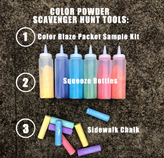 Illustration for article titled Color Powder Scavenger Hunt And Backyard Color War